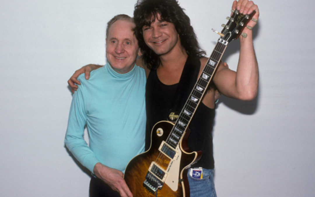 Eddie Van Halen and Les Paul
