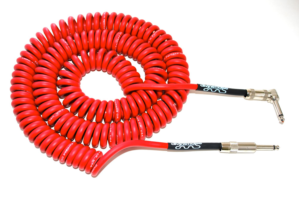 coiled guitar cable